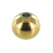 Rostfreier Stahl Perle 8mm Gold